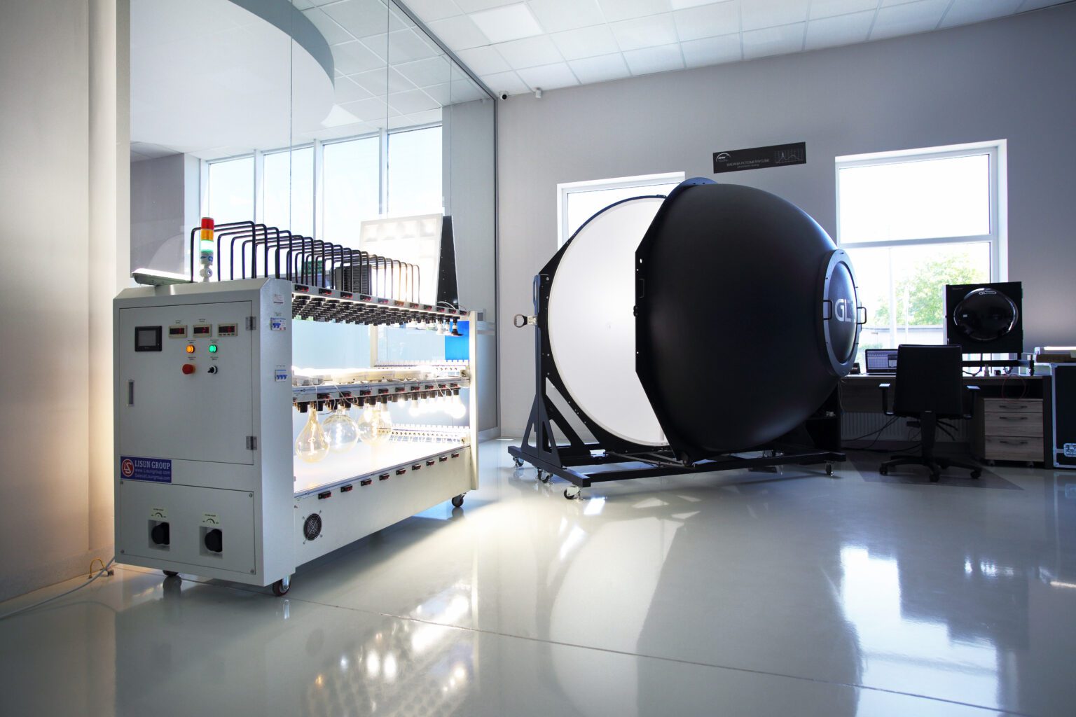 Integrating Spheres GL Optic Light Quality Control