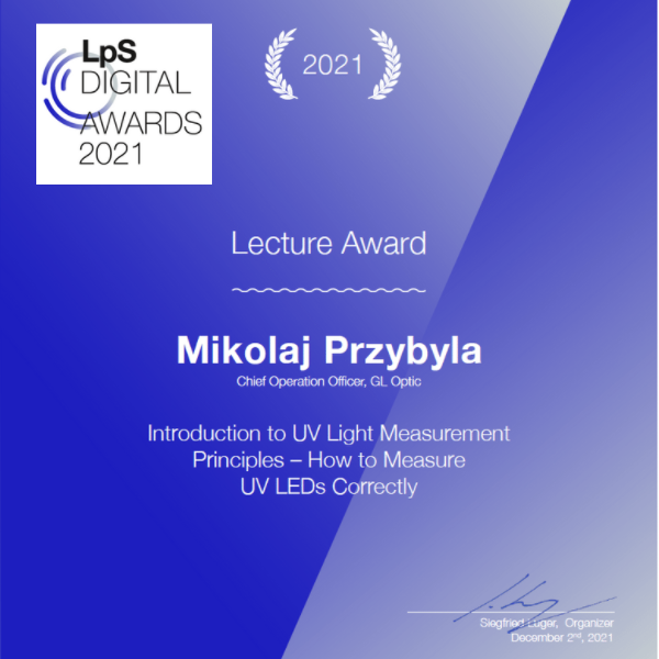 lps digital award for gl optic